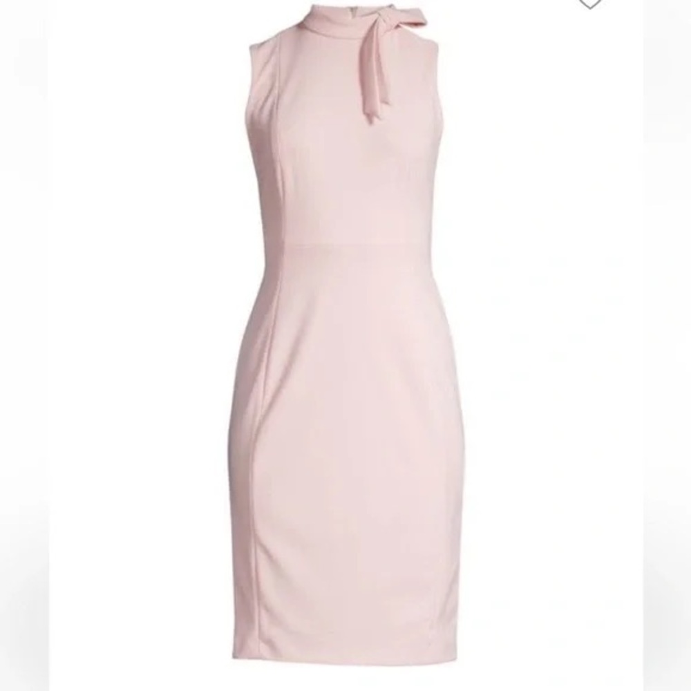 Calvin Klein Tie-Neck Sheath Dress Size 4